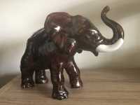 Elefant ceramic emailat,statueta marcata Bad Icschl 1962