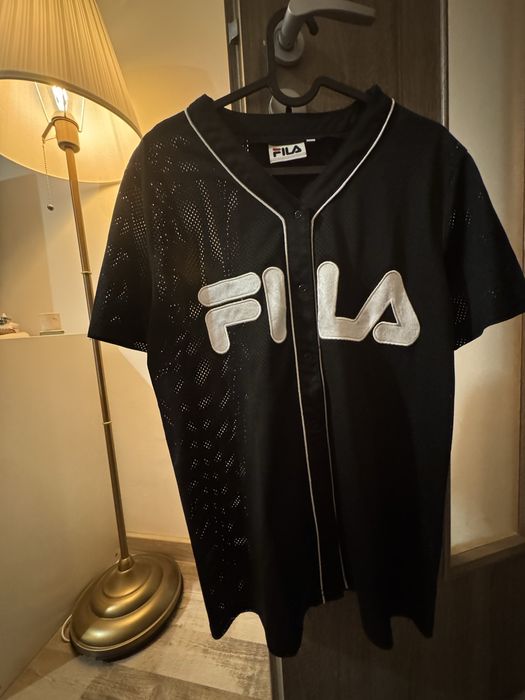 FILA tricou bsebll blk/wht