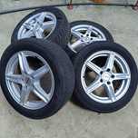 Set jante Dezent 5x112 R16 VW Skoda Seat / Anvelope 205 55 16