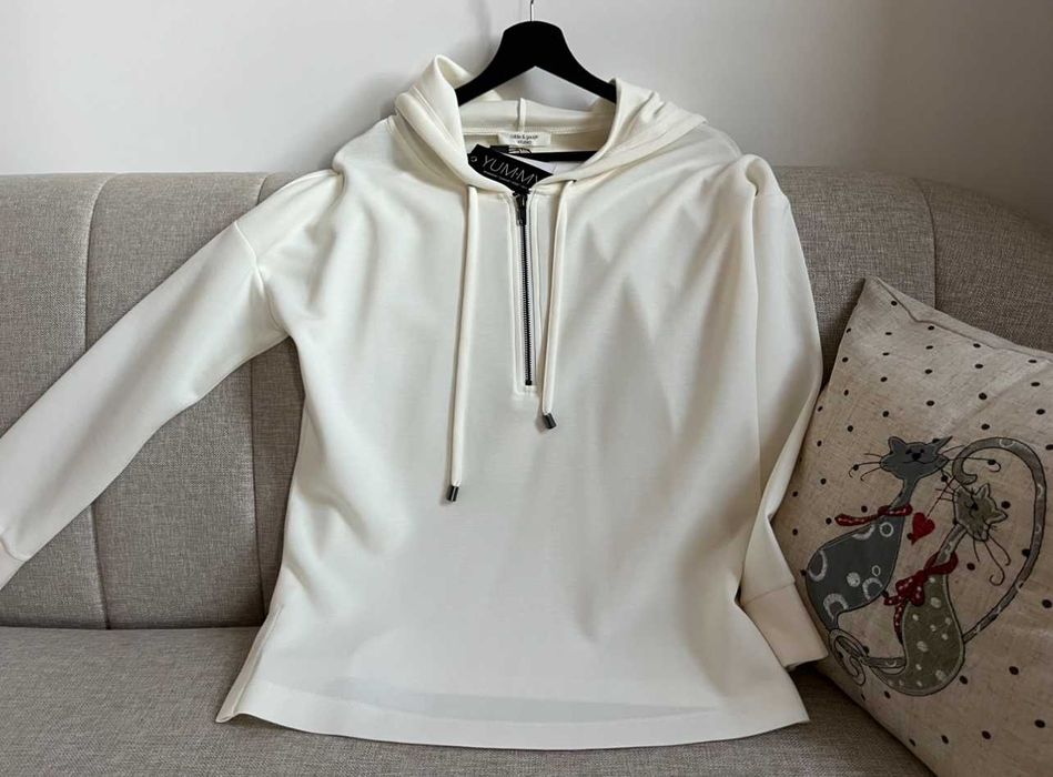 Hoodie femei, Cable&Gauge, alb, marime S, NOU