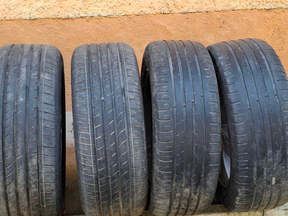 комплект зимни и летни гуми, 4 ал. джанти  и резервна гума бастун