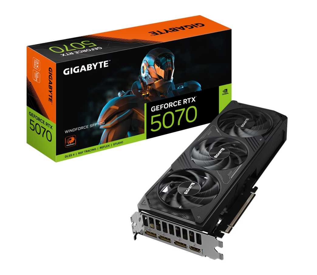 Placa Video GIGABYTE RTX 5070 WINDFORCE SFF 12GB 192 bit,garantie 3ani