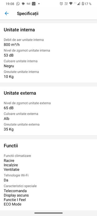 Aer Condiționat  Daewoo 18000btu