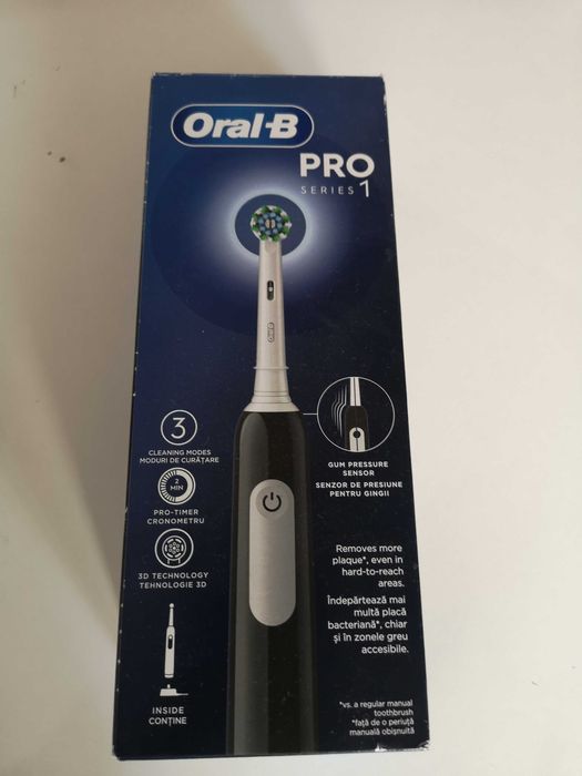 Periuta de dinti electrica ORAL-B Pro1, 20000 pulsatii/min,Curatare 3D