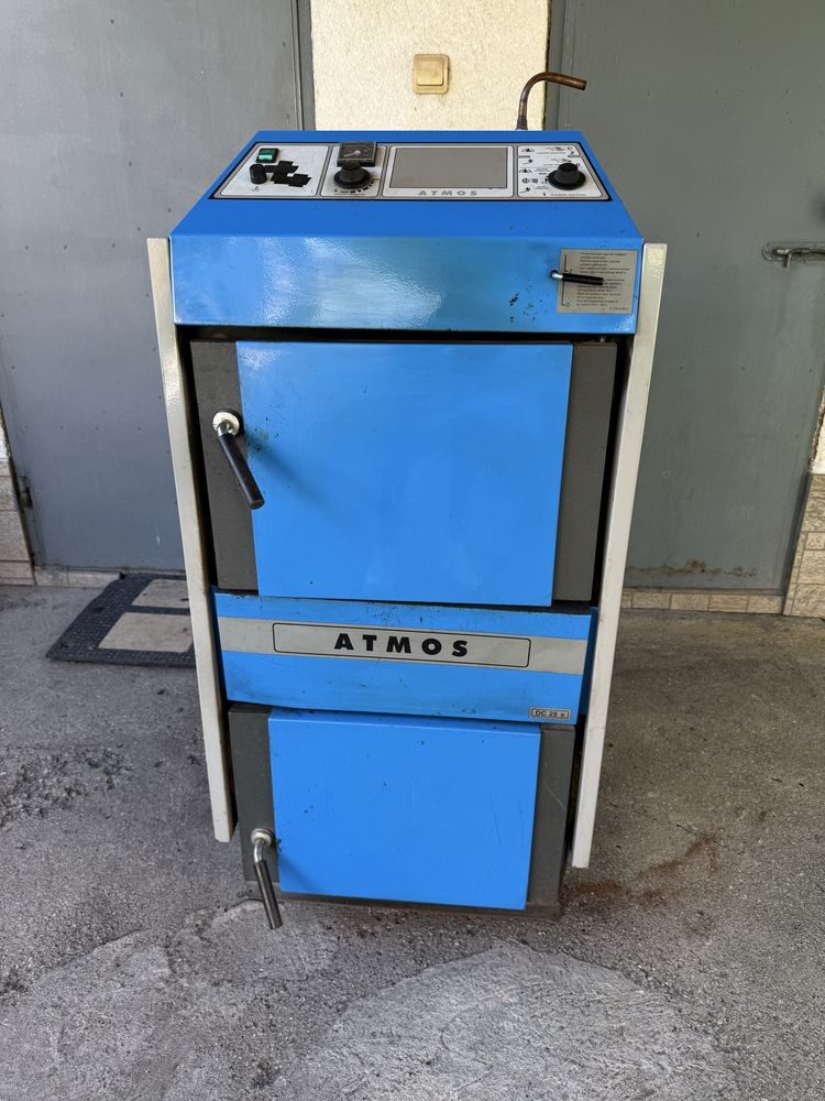 Стоманен пиролизен котел на дърва ATMOS  25 KW