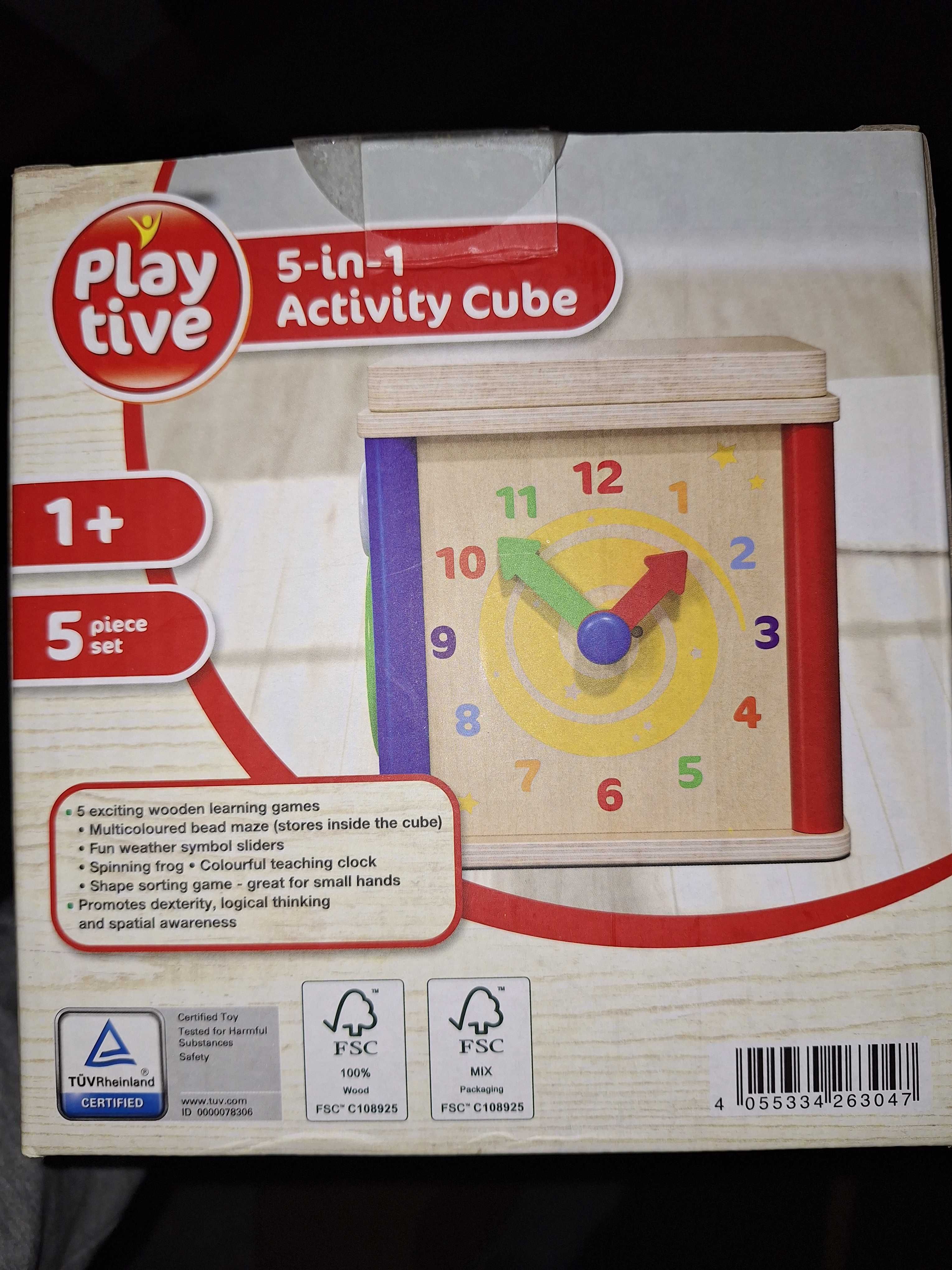 Cub interactiv de lemn