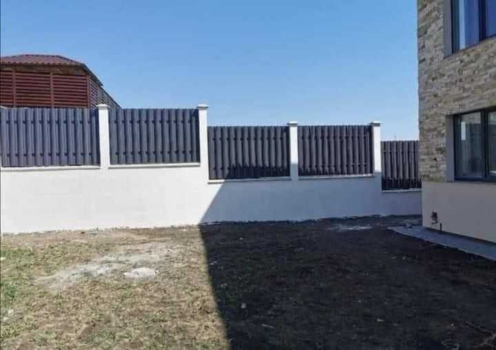 Garduri din sipca metalica, panou tip jaluzele, tabla, plasa si BCA