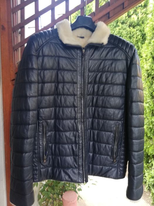 Geaca piele bărbati Santorini Xl cu blana