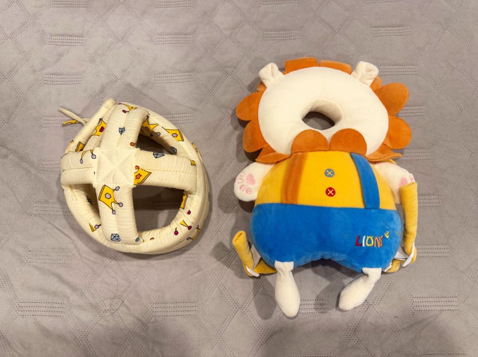 Продам защитный шлем для готовы и игрушку-подушку для малыша