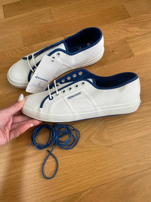 Scotch & Soda sneakers albi | Mărimea 40 | Noi + șireturi extra