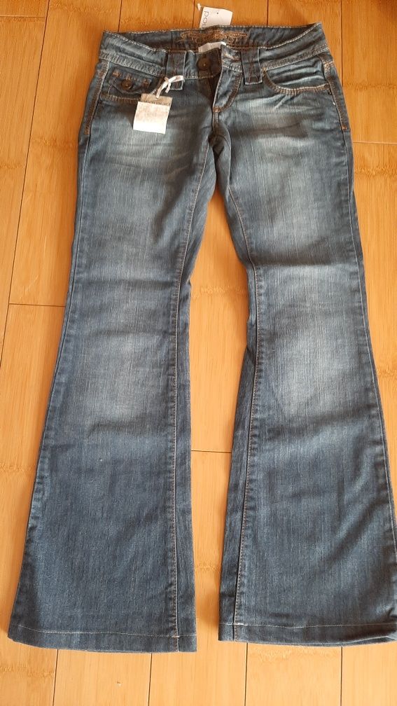 Blugi evazati, flared jeans, Promod, mar 36 (S)