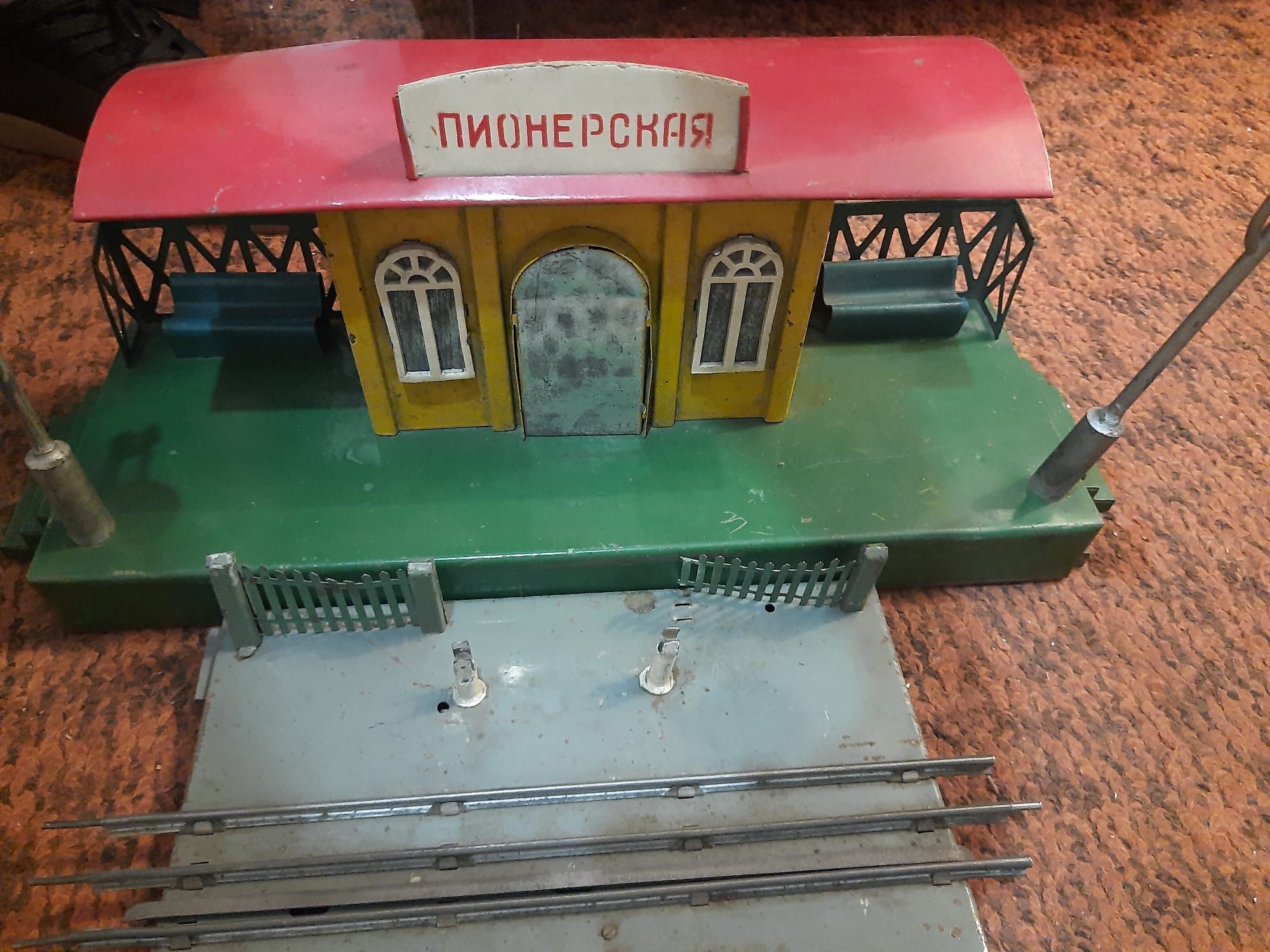 Set de tren de jucărie rusesc, anii 60-70