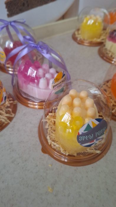 массажное мыло с люфой ручной работы