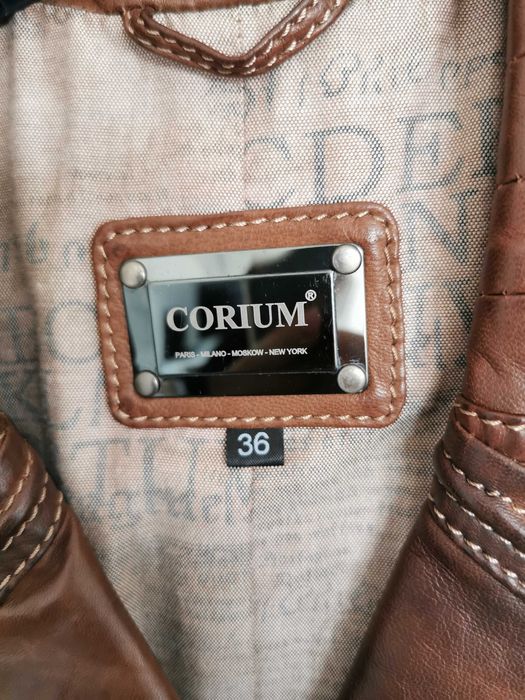 Haina piele naturala maro