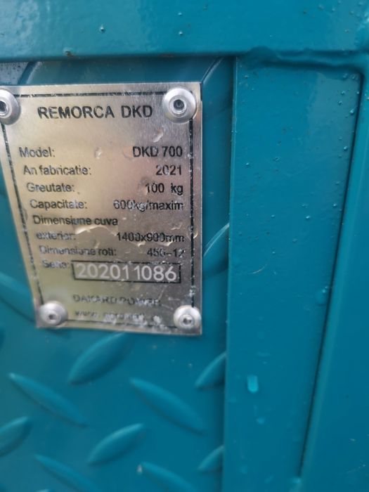 Motocultor Dakard 16cp,remorcă basculabilă Dakard, freză
