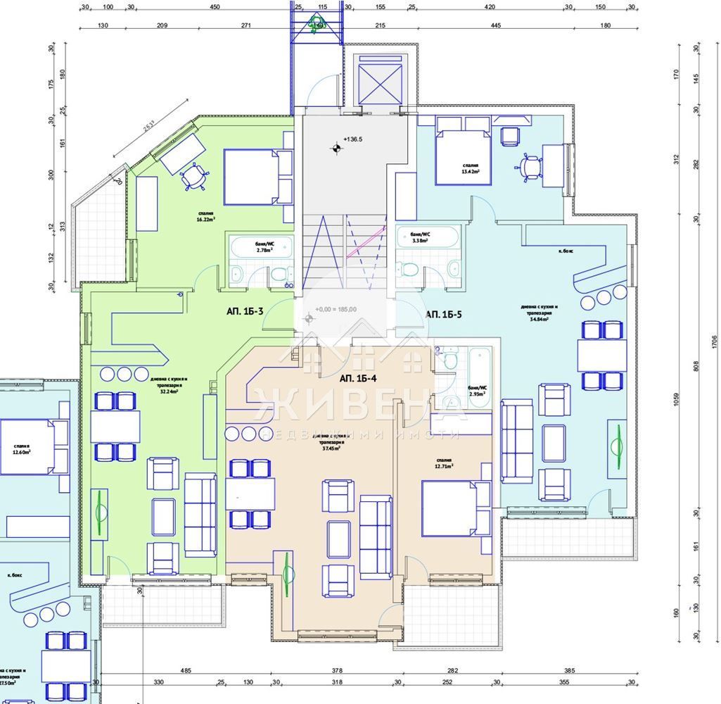 Продава се Двустаен апартамент в Варна, Виница - 74 кв.м за 1696 €/кв.м - Снимка #3