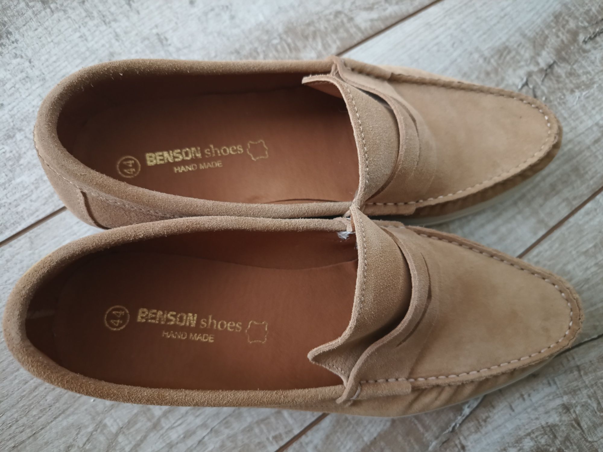 Нови мъжки мокасини Benson hand made 45