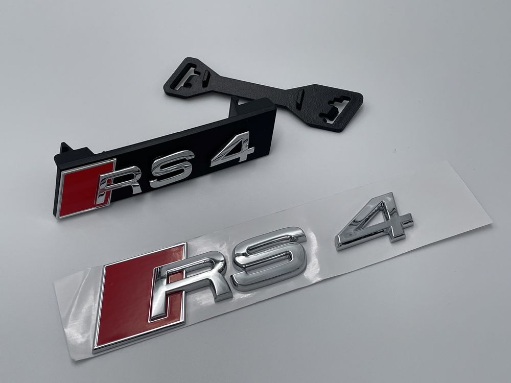 Set Embleme Audi RS4 crom s-line