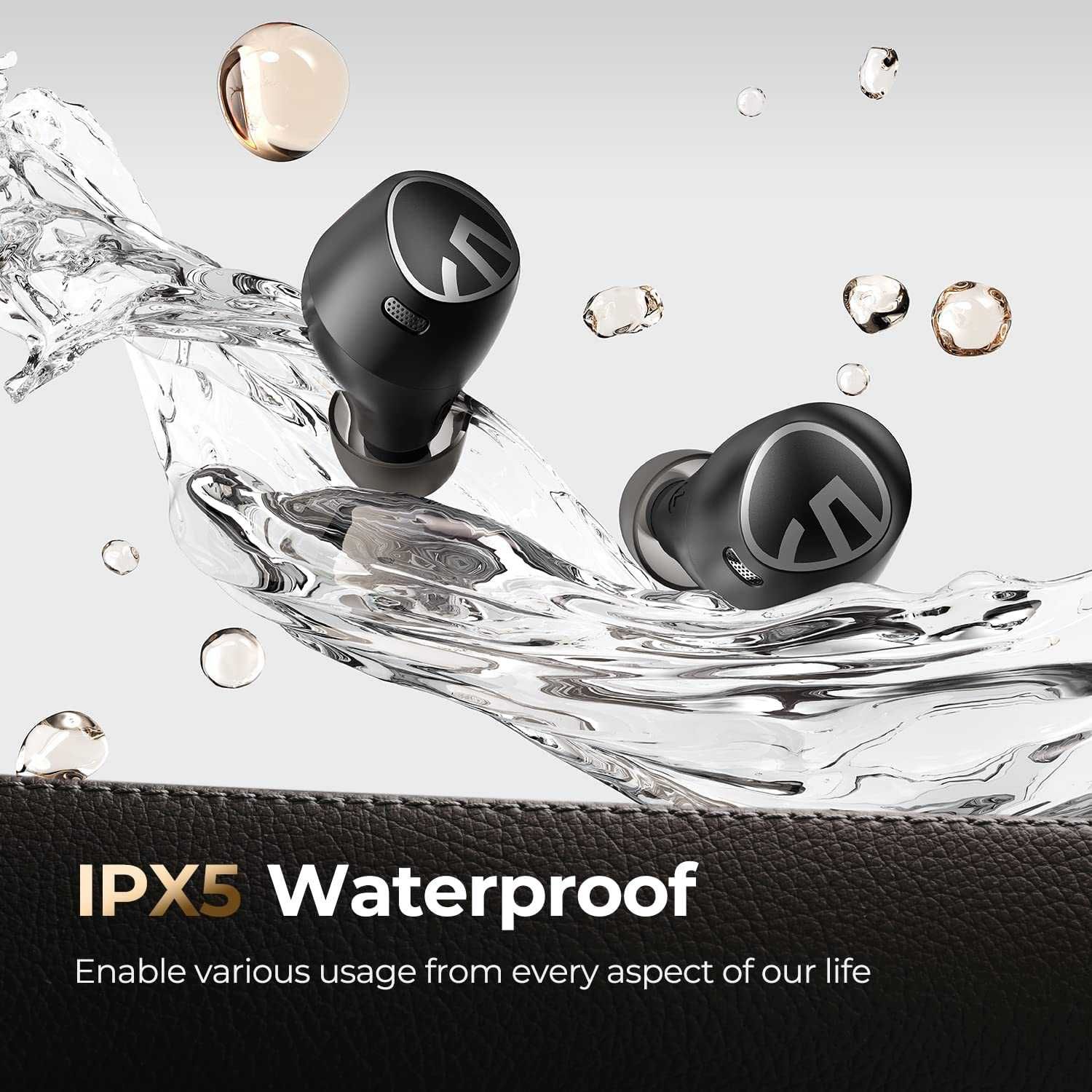 SoundPEATS Free2 Classic Wireless Earbuds-безжични слушалки-черен цвят