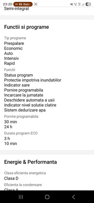 Vand masina de spalat vase Arctic DFN363