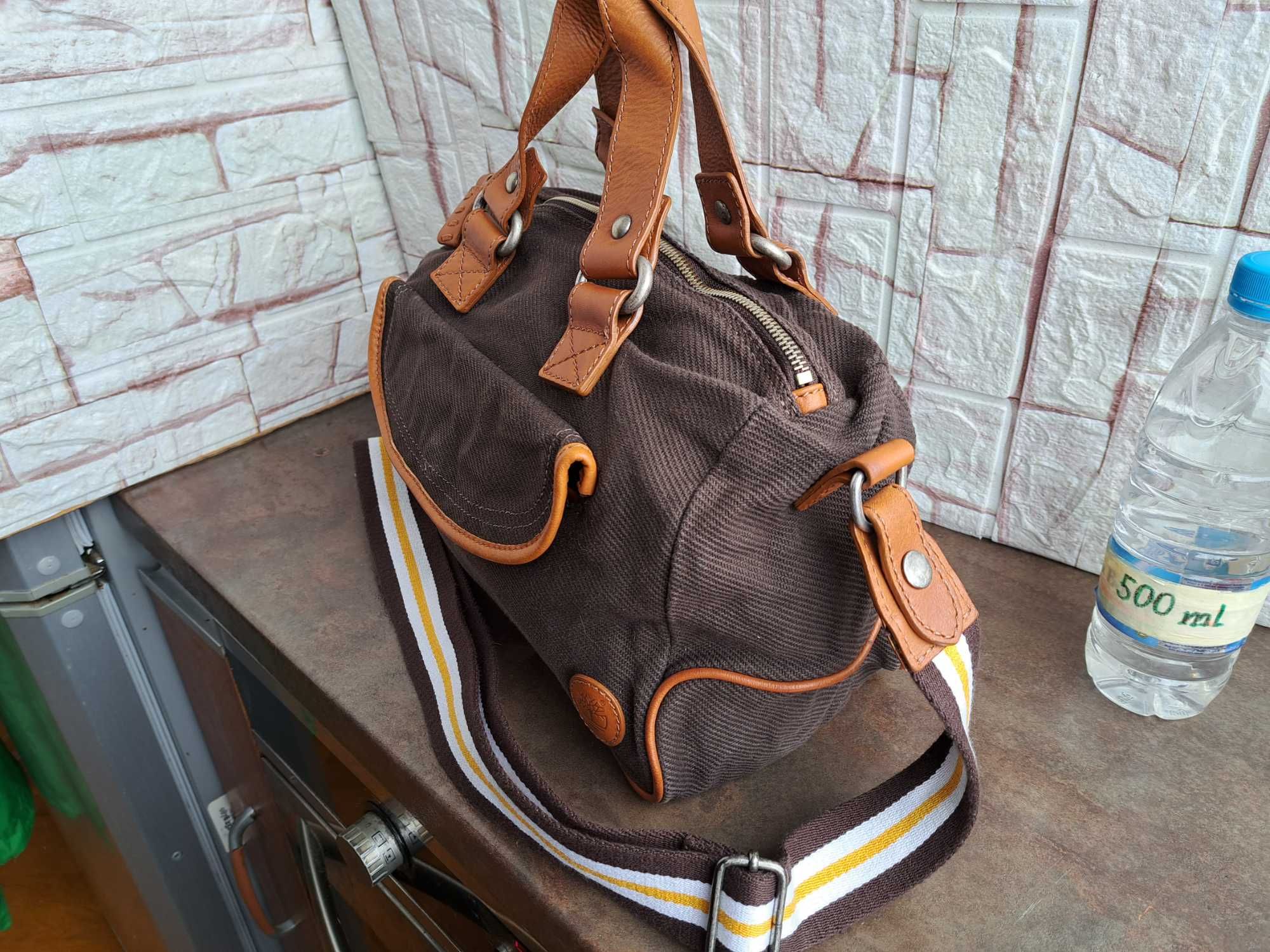 Timberland-кафява текстилна чанта
