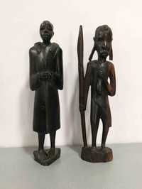 Африка, абанос, фигури, дървени, статуетки