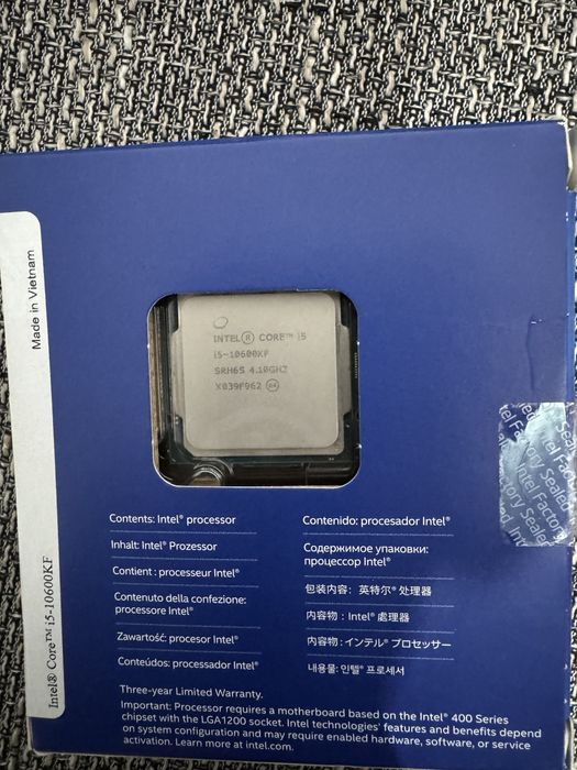 Procesor Intel I5 10600kf