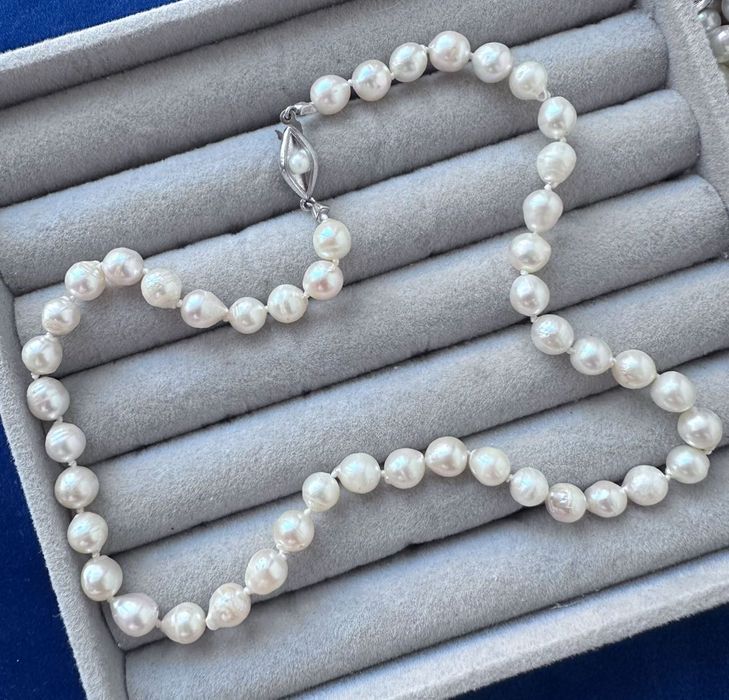 colier perle naturală Akoya de apă sărată