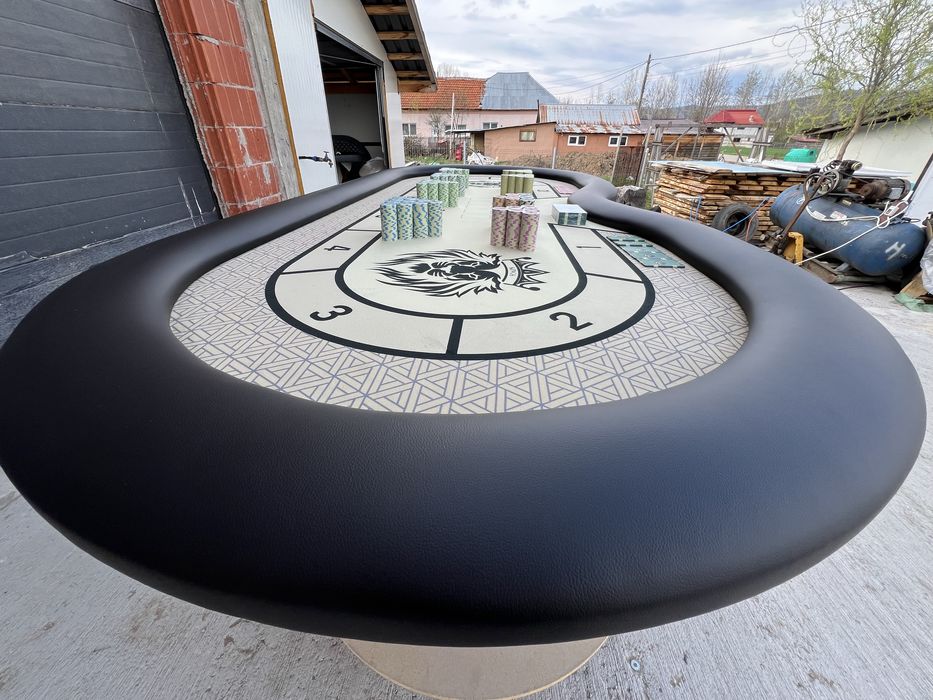 Masa poker intrare dealer profesionala CustomTables.eu Jetoane Poker
