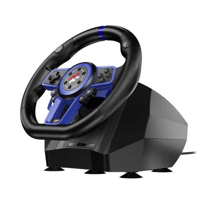 Volan gaming FlashFire Suzuka F111 negru cu albastru