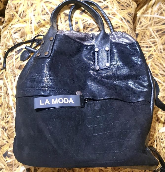 Дамска чанта от изкуствена кожа 3в1 - ръчна,раница и чанта през рамо