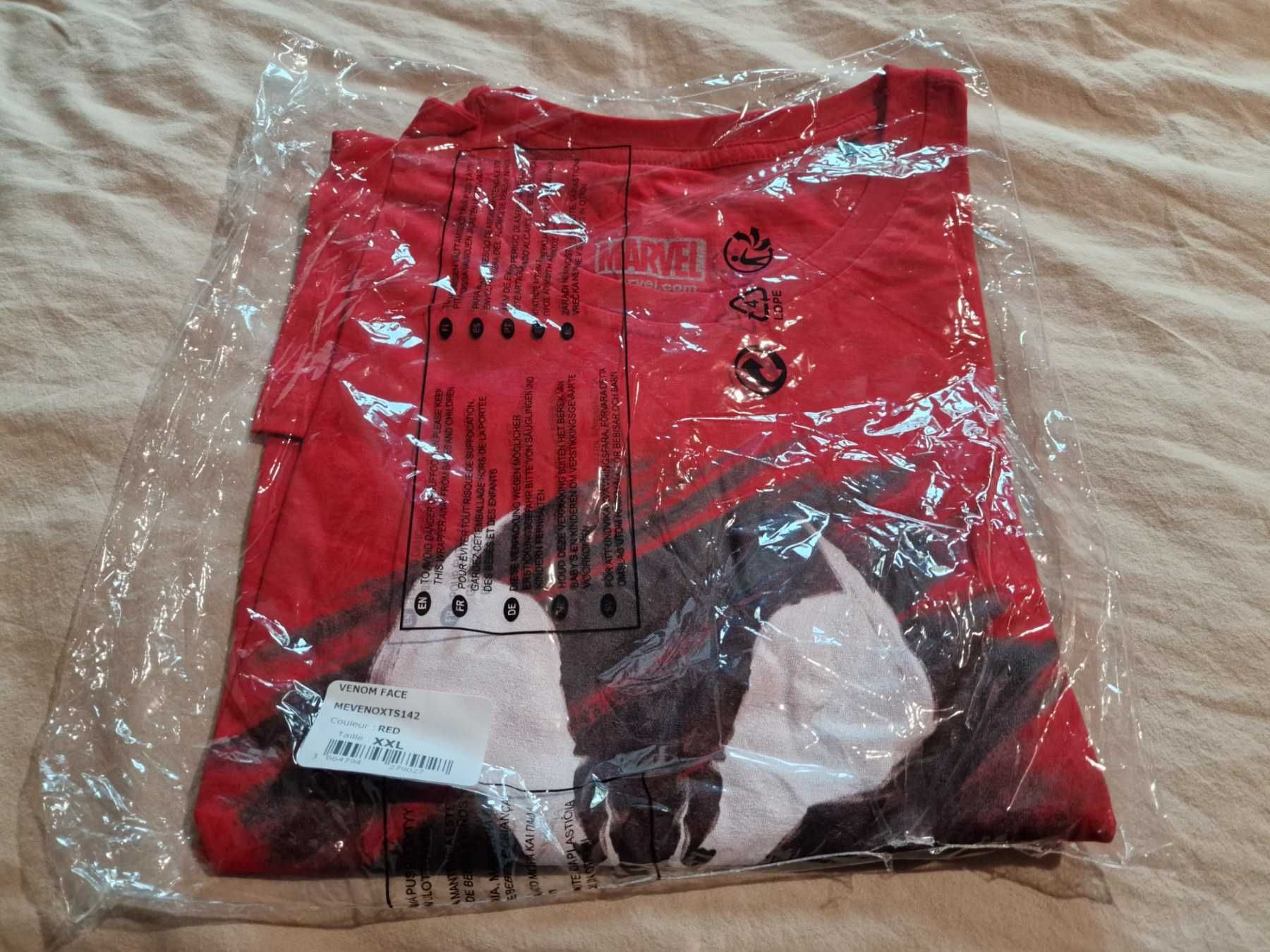 Marvel RED T-Shirt, VENOM, XXL