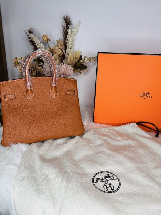Geanta Hermes Birkin - piele naturala 100%, prezentare completa