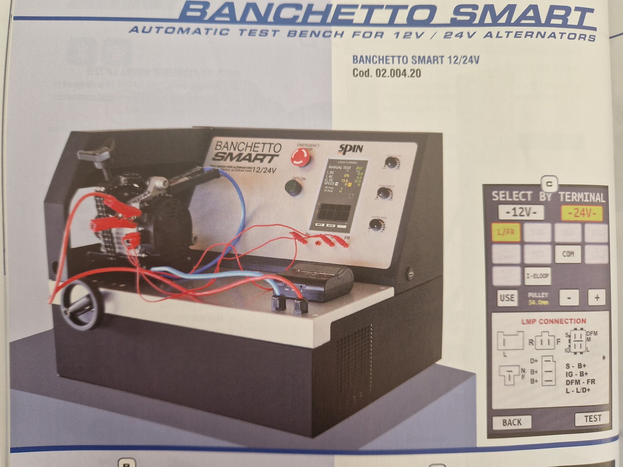 Banc testare alternatoare 12V / 24V