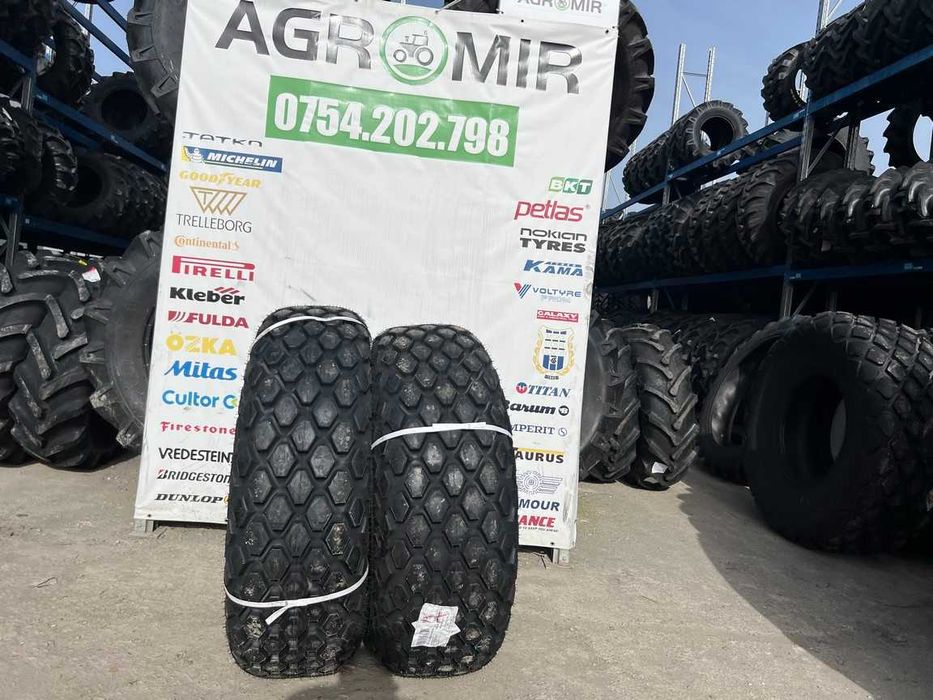 Cauciucuri 14.9-24 noi pentru CILINDRU compactor cu 6 pliuri