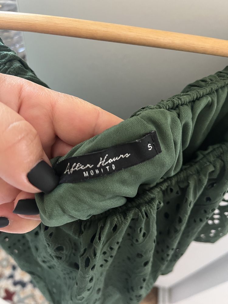 Rochie verde marimea S (merge si la gravide)