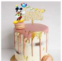 Topper tort acrylic_plastic_Mickey_Minnie Mouse_Castel Disney