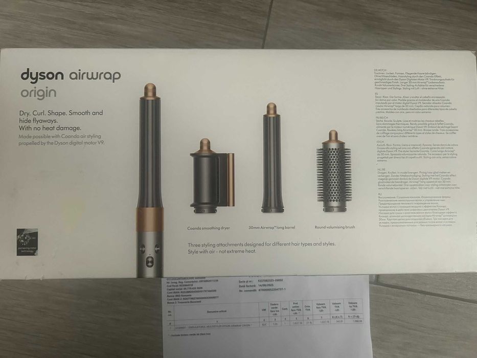 Dyson AIrWrap HS05, invelis ceramic, nichel-cupru. Nou si in Garantie