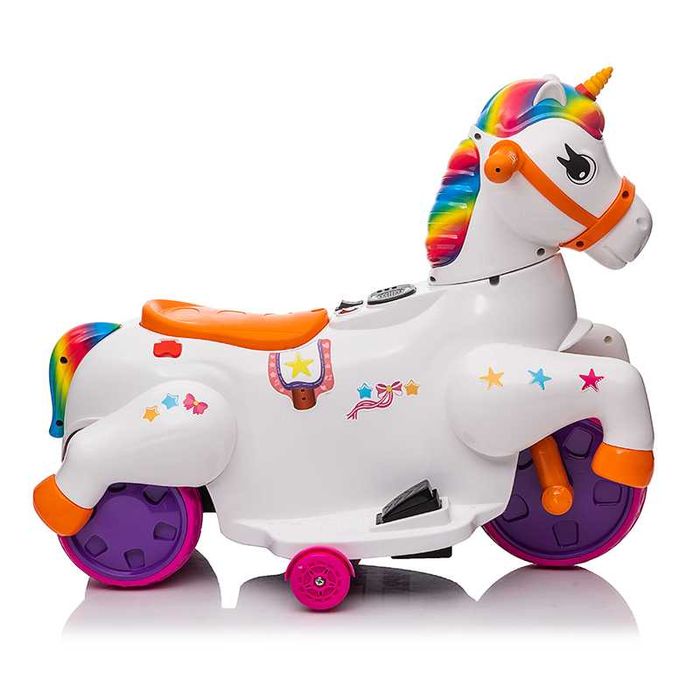 Tricicleta electrica pentru copii, Kinderauto Poney 40W 6V Rainbow