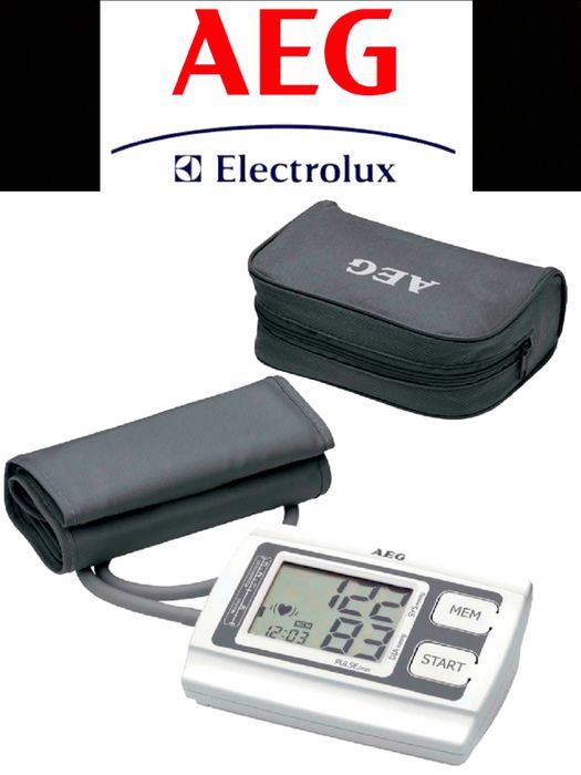 TENSIOMETRU de brat AEG ecran mare LCD 2X60 Memorii NOU - 120 Lei
