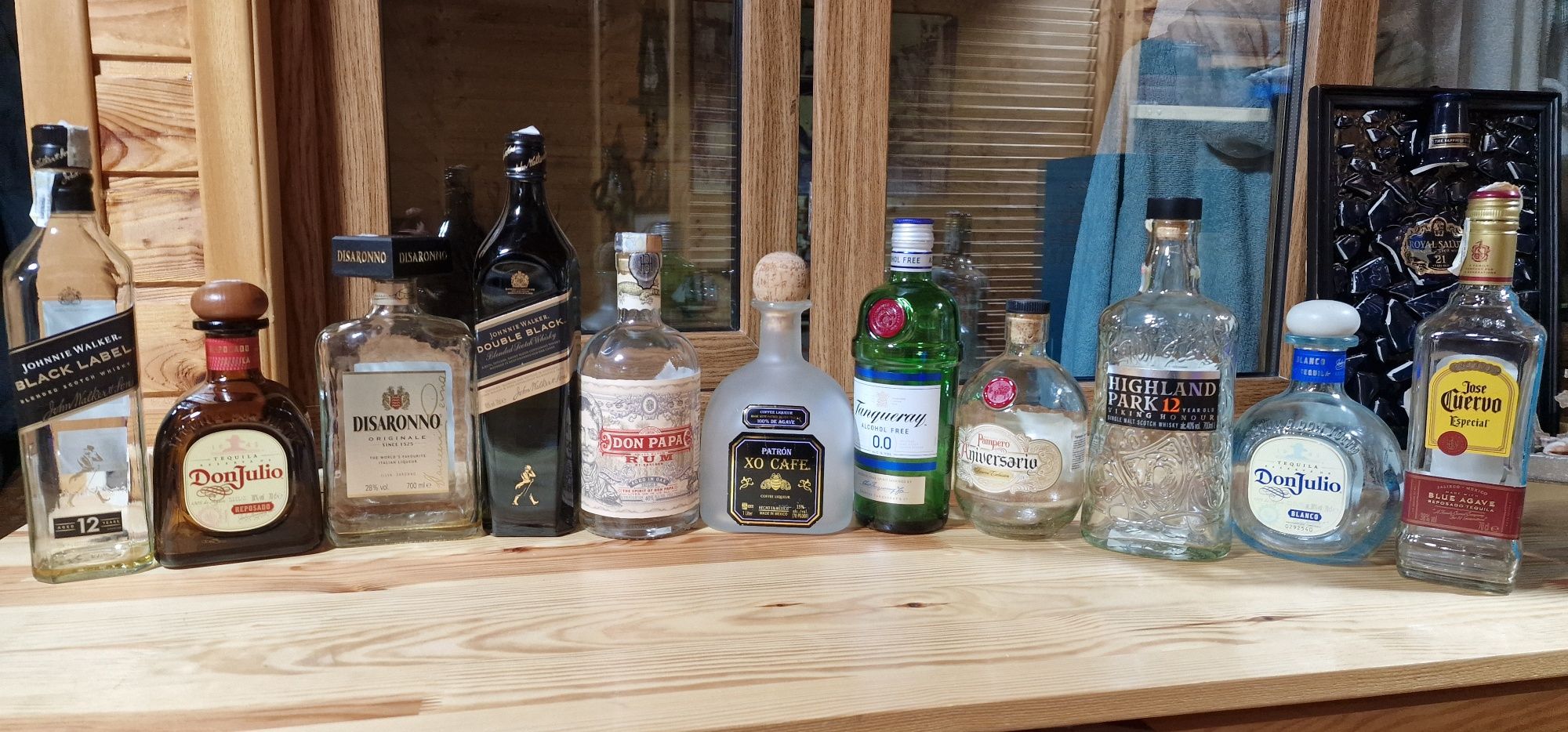 Sticle  goale băuturi alcoolice