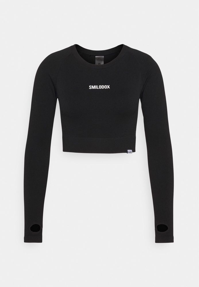 НОВО Smilodox Long Sleeved SEAMLESS CROPPED Top дамски топ - М