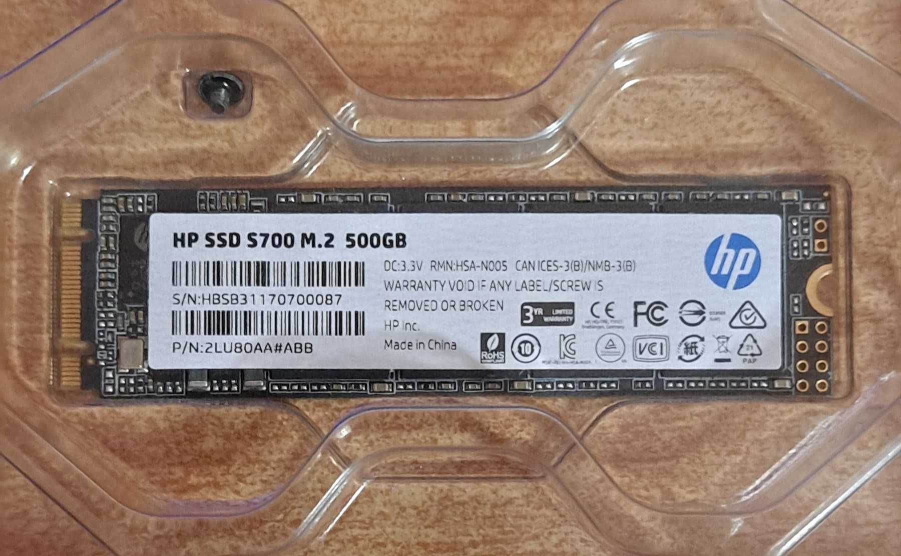 SSD HP S700, 500GB, SATA3, M.2