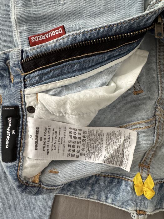 DSQUARED2 logo-tag distressed skinny jeans