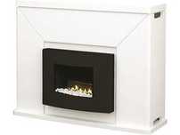 Semineu pe gaz cu surround  Fun Fires - Montevideo cu panou de sticla