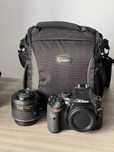 Aparat foto DSLR Nikon D5200 + obiectiv + accesorii
