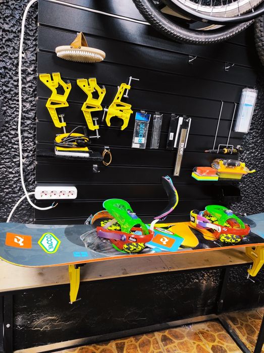 Ремонт и обслуживание лыж и сноубордов.