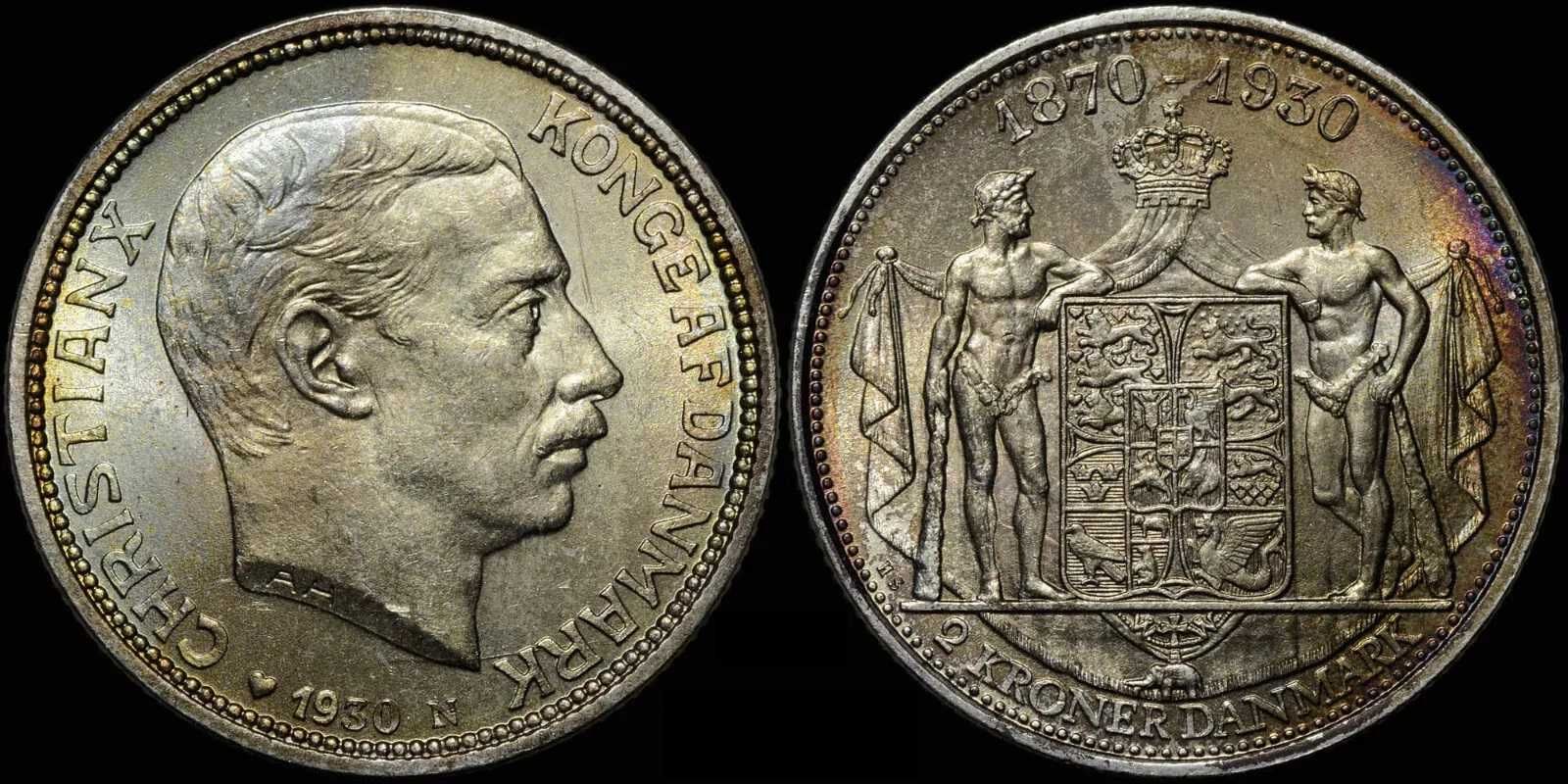 2 крони Дания 1930 г. (сребро)