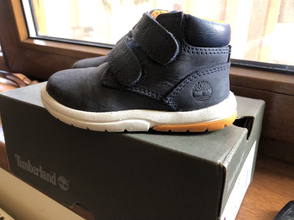 Ghete / cizmulite bebe, Timberland, piele, nr.21, ajuta mersul