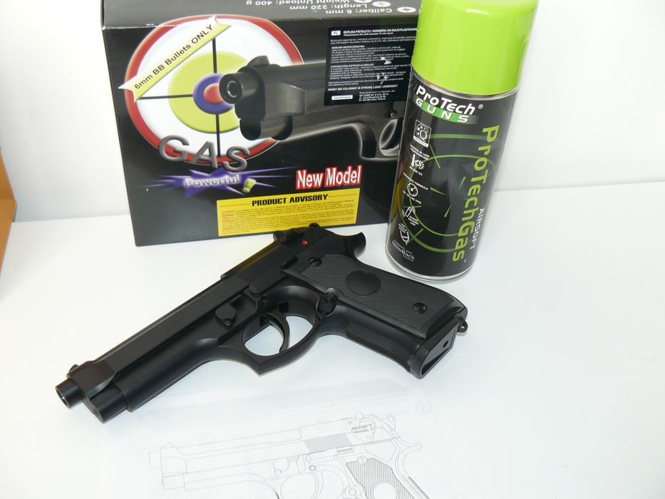 Pistol Airsoft BERETTA ST92F N STTI Pe GreenGAS GG104 NBB Nou In Cutie